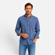 Men's FJØRNA classic button-up casual shirt, shown with a collar and long sleeves, in a versatile, stylish design.