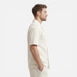 Men's corduroy shirt and shorts set by FJØRNA, casual summer outfit for men, featuring a stylish button-up shirt and matching shorts.