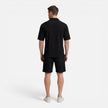 Men's corduroy shirt and shorts set by FJØRNA, casual summer outfit, featuring a button-up shirt and matching shorts.