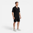 Men's FJØRNA corduroy shirt and shorts set, casual summer outfit with a relaxed fit, perfect for warm weather.