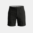 Men's cotton linen blend shorts by FJØRNA, lightweight and tailored relaxed fit, perfect for casual summer wear.