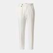 Men's high waist straight leg trousers from FJØRNA, premium men's pants with a tailored fit and classic style.