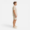 Men's linen shirt and shorts set by FJØRNA, breathable summer co-ord, casual men's set for warm weather, lightweight and comfortable.
