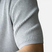 Men's lightweight ribbed knit T-shirt by FJØRNA, slim fit short-sleeve summer tee, casual men's shirt.