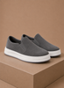 FJØRNA men's suede slip-on sneakers with casual loafer style, featuring a sleek design and comfortable fit for everyday wear.