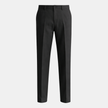 Men's cotton blend straight leg trousers by FJØRNA with elastic waist, casual and comfortable men's pants for everyday wear.