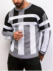 Men's Geometric Jacquard Sweater