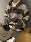Men's Two-Tone Striped Hoodie