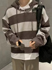 Men's Two-Tone Striped Hoodie