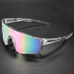 Men's oversized cycling sunglasses by FJØRNA with UV400 protection, featuring large lenses and sporty design for outdoor riding.