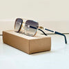 FJØRNA men's square sunglasses with dual top bar and gradient lenses, stylish eyewear for sun protection and fashion.
