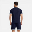 Men's summer set with breathable casual shorts and matching shirt by FJØRNA, perfect for comfortable, relaxed summer wear.