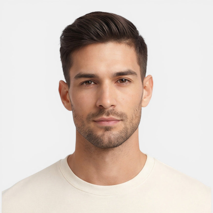 Men's summer set by FJØRNA featuring breathable, casual shorts and matching shirt for comfortable warm-weather wear.