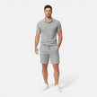 FJØRNA men's summer polo shirt and shorts set, slim fit, casual men's set perfect for warm weather.