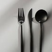 20-Piece Black Stainless Steel Cutlery Set – Modern Minimalist Flatware with Matte Finish for Elegant Dining - 18