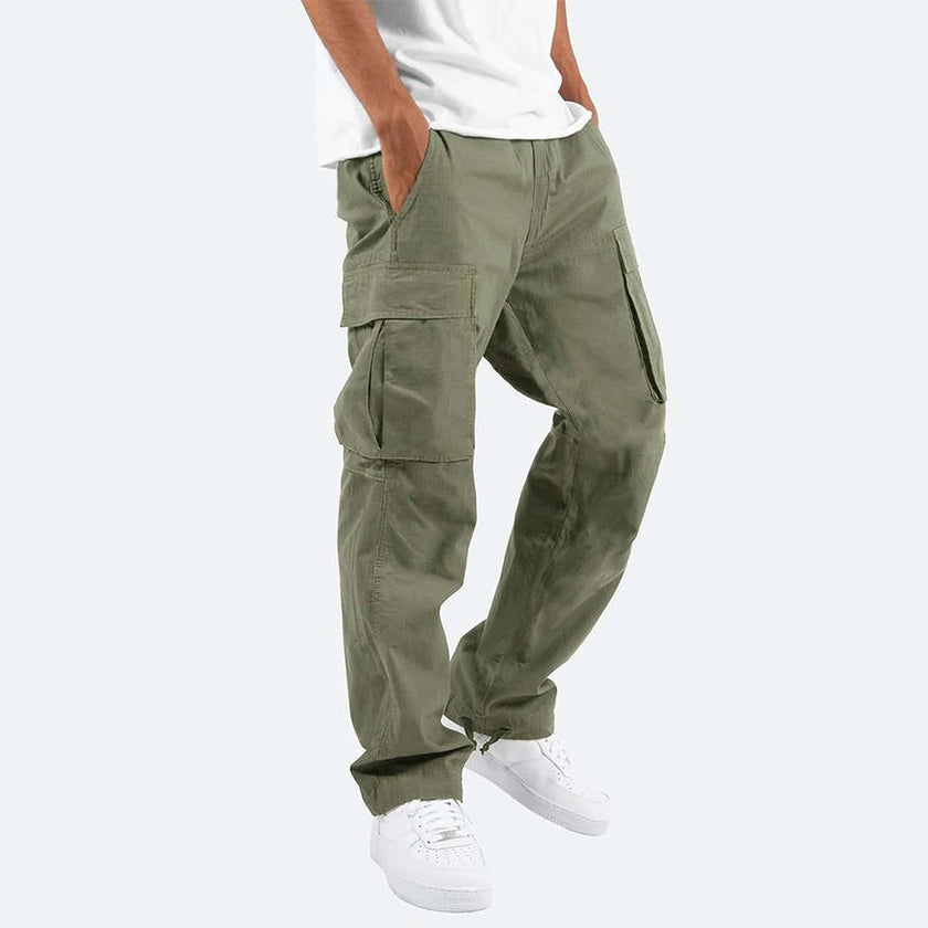FJØRNA men's multifunctional cargo pants with multiple pockets, durable fabric, and comfortable fit for outdoor or casual wear.