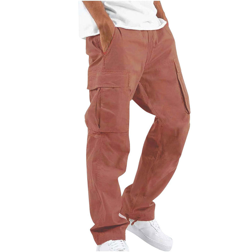 FJØRNA men's multifunctional cargo pants with multiple pockets, durable fabric, and practical design for outdoor and casual wear.