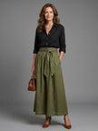 FJØRNA women's elegant two-piece co-ord set featuring a stylish top and matching pants in a chic design.