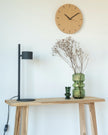 Adler | Natural Wood & Steel Wall Clock