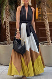 FJØRNA Polymorphic Maxi Dress in white, flowing sleeveless dress with a relaxed fit, perfect for summer or casual wear