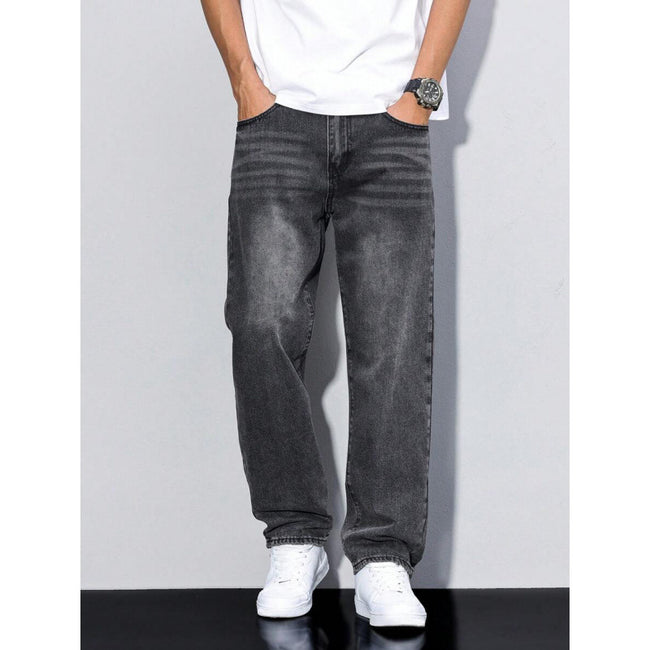 Casual Loose Fit Jeans Blue