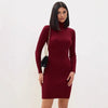 Sophia – Winter Dress Women’s – Stylish Ribbed Knit | Sweater Dress - 1
