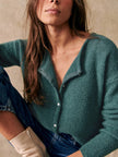 FJØRNA women's long sleeve mohair cardigan, cozy and stylish women's top with soft, textured knit fabric.