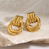 Sophie | Waterproof 18K Gold Layered Hoop Earrings