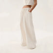 Denim Jeans Women Wide Leg Drawstring