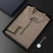 Men’s Half Turtleneck Zipper Sweater