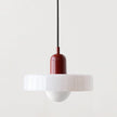 Colorful Glass Pendant Lamp with Adjustable Suspension