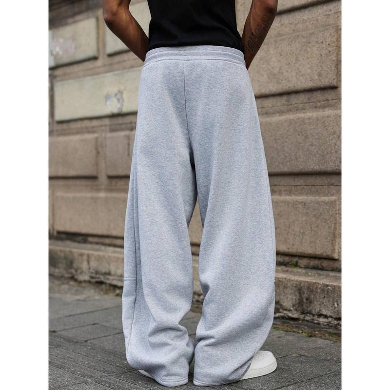 High Waisted Casual Trousers Black