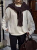 Casual Knitted Sweater White