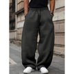 High Waisted Casual Trousers Black