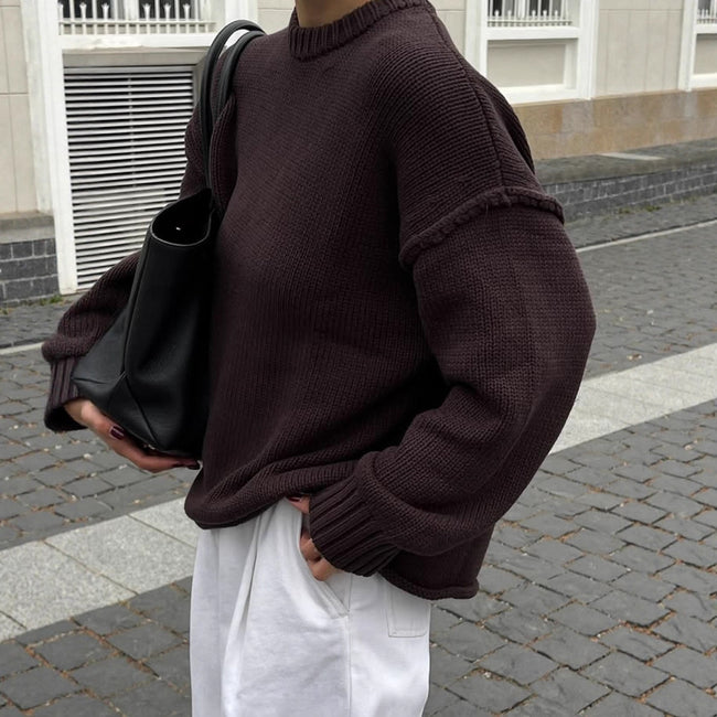 Casual Knitted Sweater White