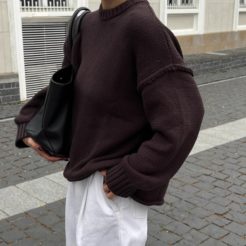 Casual Knitted Sweater White