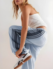FJØRNA women's high waist cotton joggers with elastic waistband, comfortable pants for casual wear and relaxed fit.