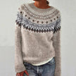 Warm Norwegian Pattern Pullover - 1