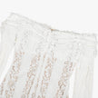 FJØRNA off-shoulder lace women's maxi dress with elegant design, suitable for evening and formal occasions.