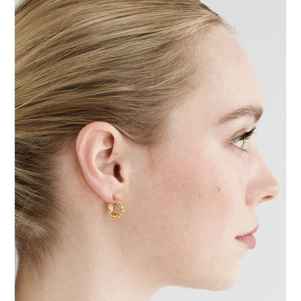 Fevik | Delicate Gold-Plated Hoop Earrings