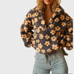 Cozy Floral Fleece Pullover - 1