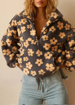 Cozy Floral Fleece Pullover - 2