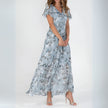 FJØRNA elegant mini dress for women, flowy evening dress with a stylish design, perfect for special occasions and evening wear.