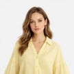 Women's lightweight summer blouse by FJØRNA, loose fit vacation shirt with relaxed style and airy fabric.