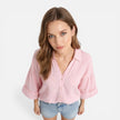 Women's lightweight summer blouse by FJØRNA, loose fit vacation shirt with airy fabric and relaxed style.