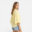 FJØRNA women's lightweight summer blouse with loose fit, ideal for vacation; soft fabric and relaxed style.