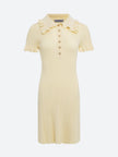FJØRNA women's mini dress with Peter Pan collar, perfect for party and daytime, showcasing a stylish and elegant dress design.