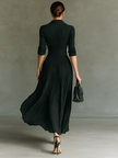 Pleated Maxi Dress For Women