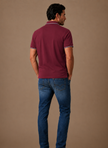 Men's classic tipped polo shirt by FJØRNA featuring cotton fabric, a smart casual design, and contrasting collar and sleeve tips.