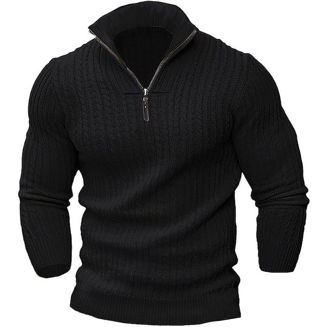 Half-Zip Sweater Modern Style